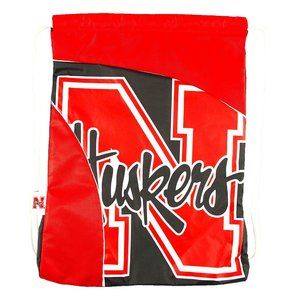 Huskers Nylon Cinch Bag Drawstring Backpack NEW